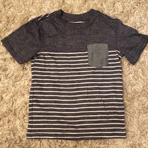 Blue and white Striped shirt Size 5T